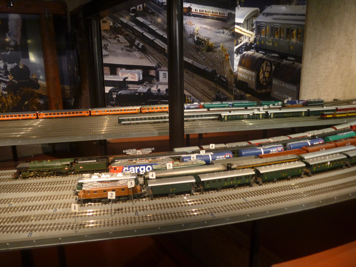 (227'568) - Modelleisenbahnanlage am 28. August 2021 in Vallorbe, Muse du fer et du chemin de fer