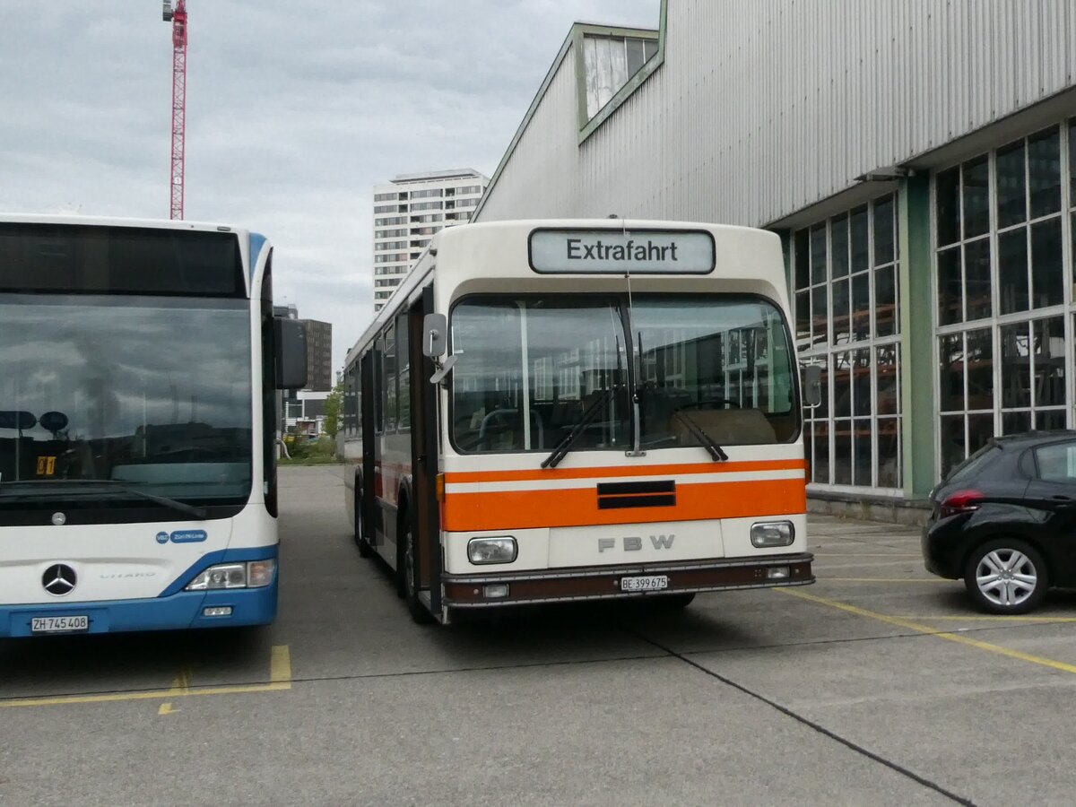 (228'337) - Wegmller, Mnsingen - BE 399'675 - FBW/R&J (ex Bamert, Wollerau) am 26. September 2021 in Zrich, VBZ-Garage Hardau