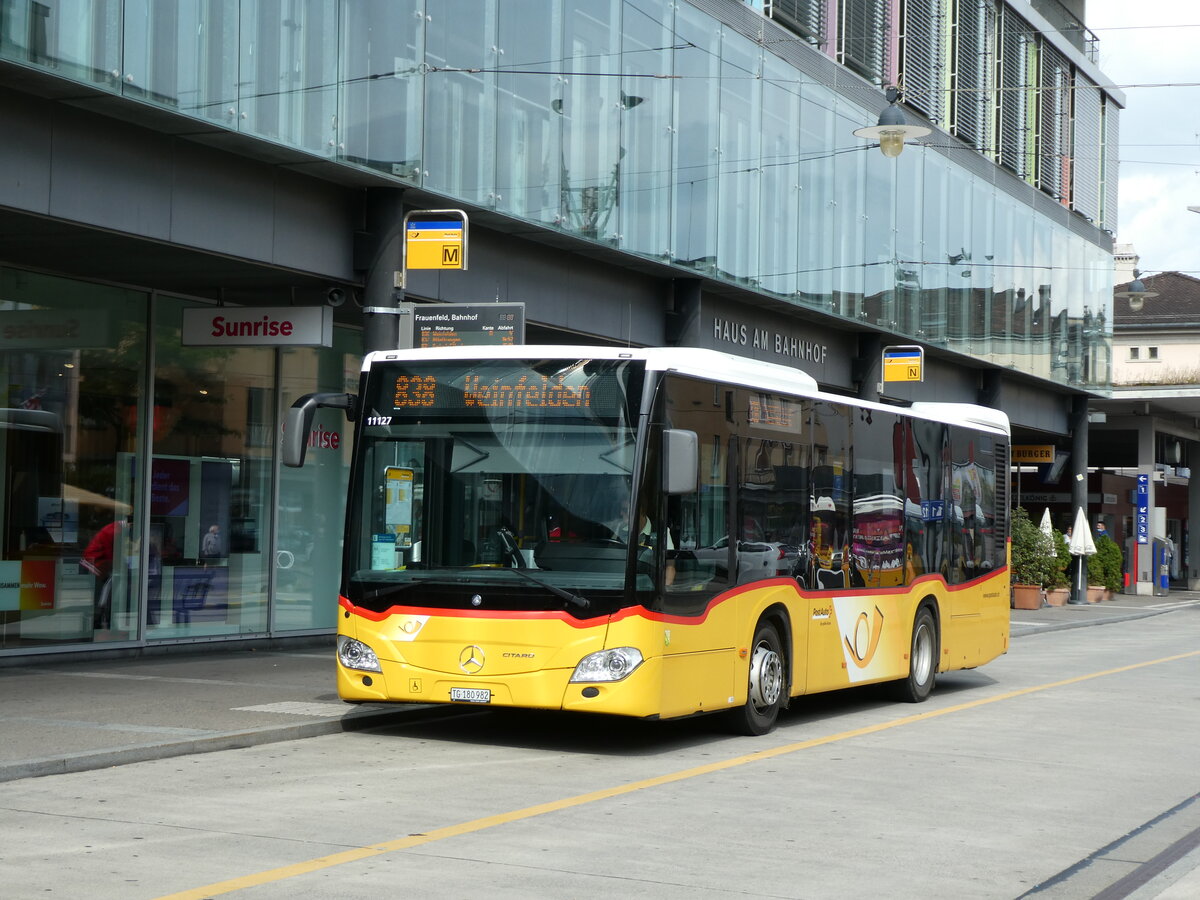 (228'468) - PostAuto Ostschweiz - TG 180'982 - Mercedes am 27. September 2021 beim Bahnhof Frauenfeld