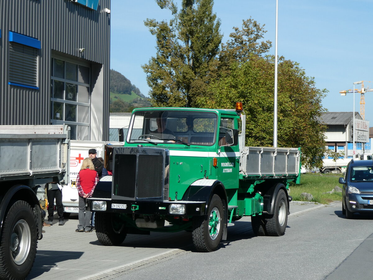 (228'564) - Wegmller, Attikon - ZH 192'251 - FBW am 2. Oktober 2021 in Nfels, FBW-Museum