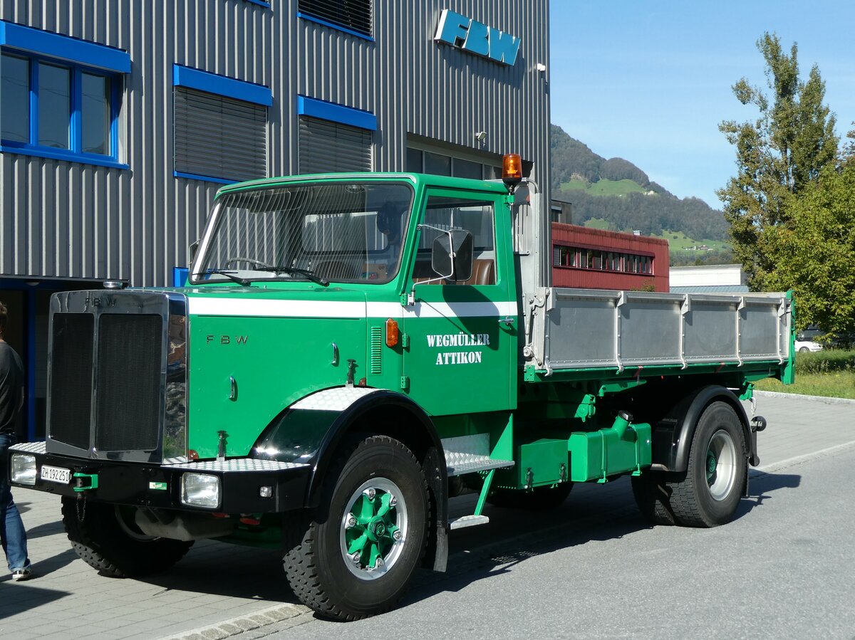 (228'566) - Wegmller, Attikon - ZH 192'251 - FBW am 2. Oktober 2021 in Nfels, FBW-Museum