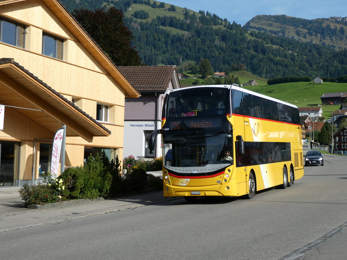 (228'632) - PostAuto Ostschweiz - SG 443'910 - Alexander Dennis am 2. Oktober 2021 in Nesslau, Altherr