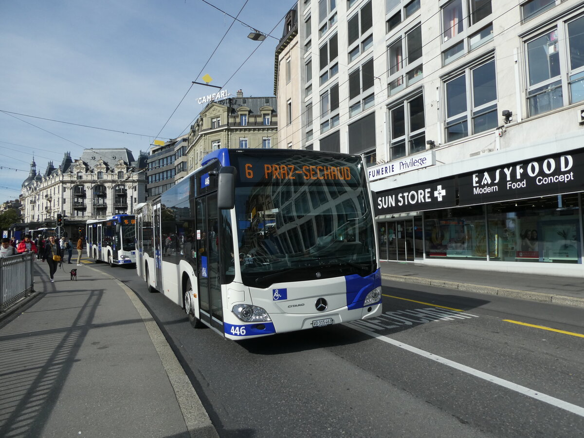 (228'900) - TL Lausanne - Nr. 446/VD 315'463 - Mercedes am 11. Oktober 2021 in Lausanne, Bel-Air