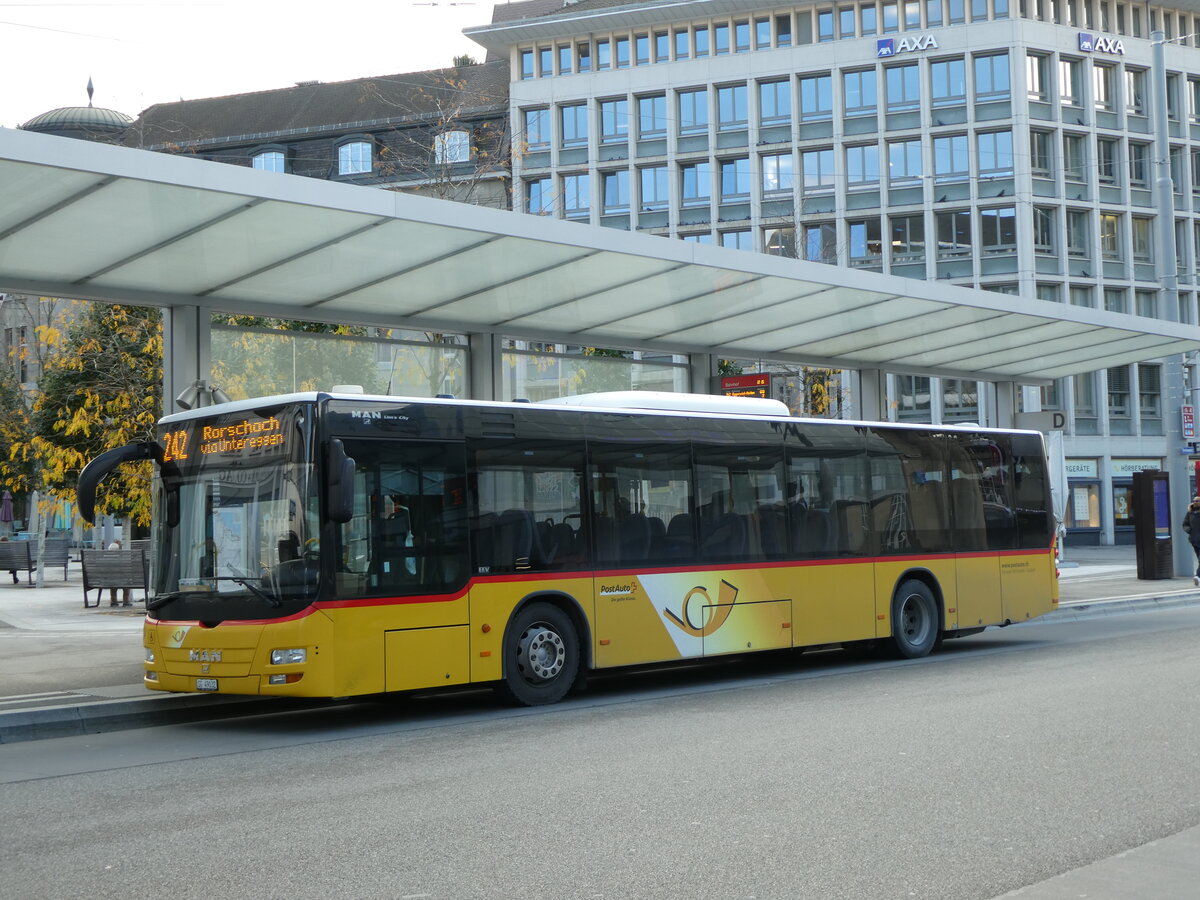 (229'082) - Schwizer, Goldach - SG 49'032 - MAN am 13. Oktober 2021 beim Bahnhof St. Gallen