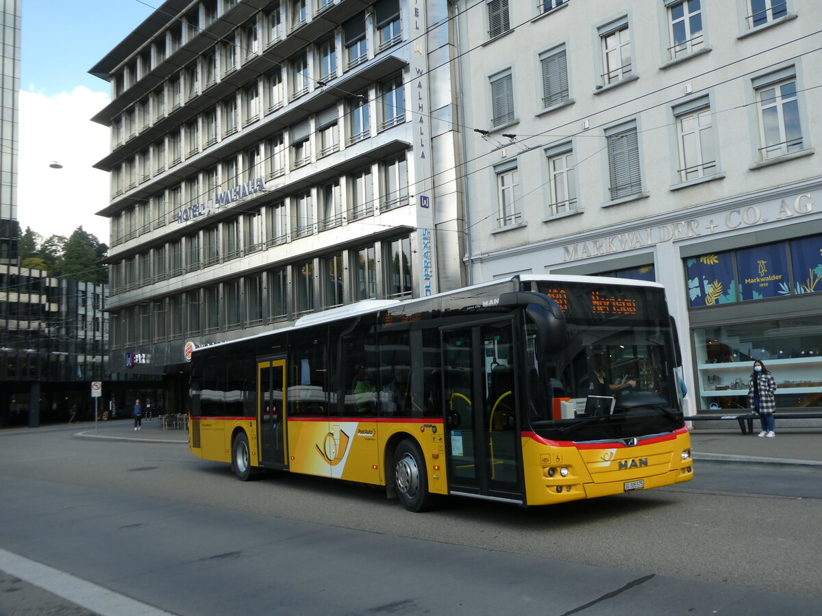 (229'093) - Postautobetriebe Unteres Toggenburg, Ltisburg - SG 305'575 - MAN am 13. Oktober 2021 beim Bahnhof St. Gallen