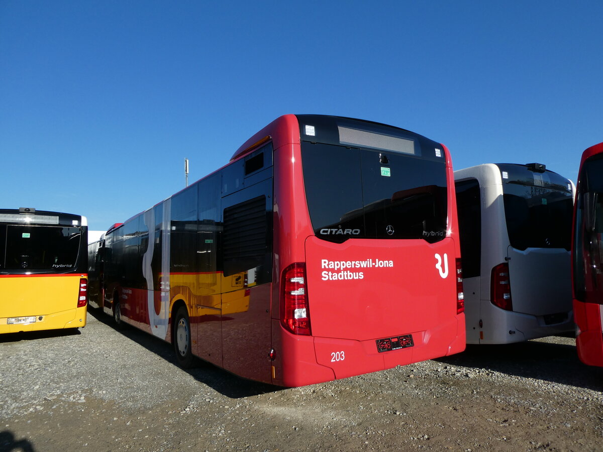 (229'727) - VZO Grningen - Nr. 203 - Mercedes am 23. Oktober 2021 in Winterthur, EvoBus