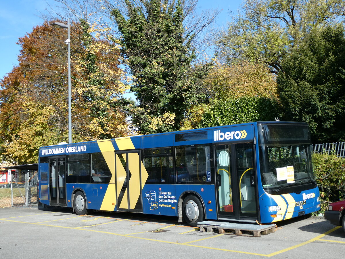 (230'076) - STI Thun - Nr. 128 - MAN am 7. November 2021 bei der Schifflndte Thun