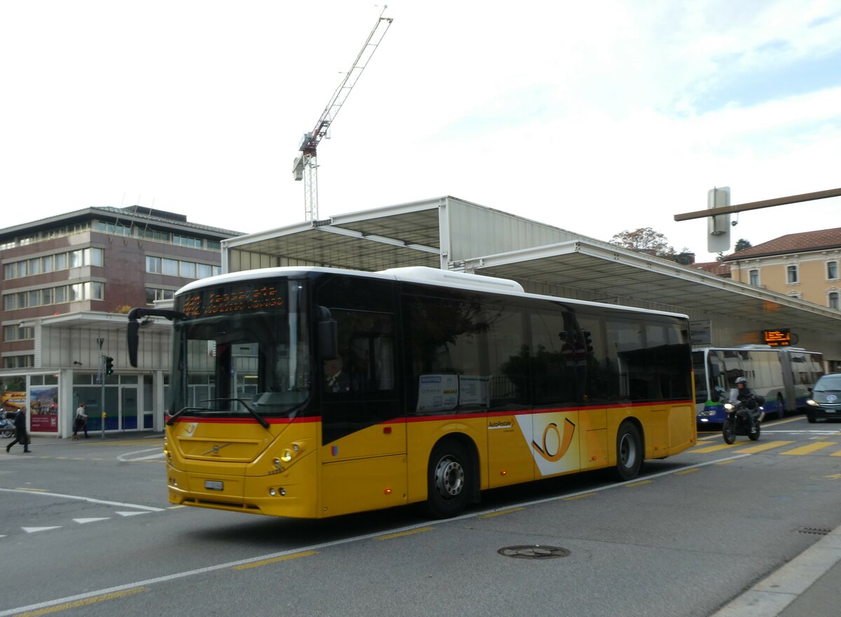 (230'362) - AutoPostale Ticino - TI 103'940 - Volvo (ex Autopostale, Tesserete) am 10. November 2021 in Lugano, Centro