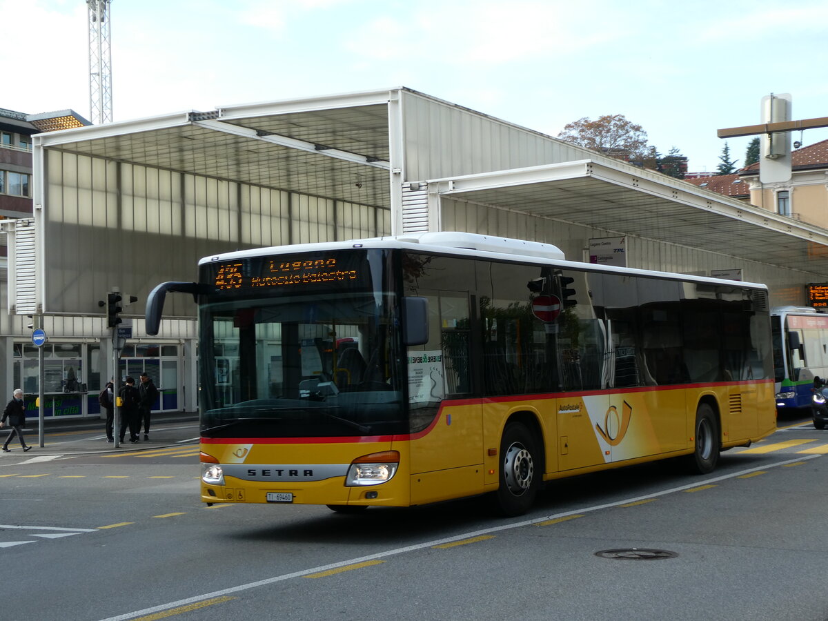 (230'392) - AutoPostale Ticino - Nr. 539/TI 69'460 - Setra am 10. November 2021 in Lugano, Centro