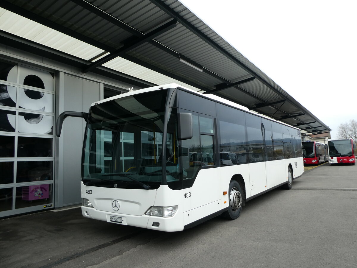 (230'814) - Intertours, Domdidier - Nr. 483/ZH 31'917 U - Mercedes (ex PostAuto Bern Nr. 2; ex Klopfstein, Laupen Nr. 2) am 21. November 2021 in Winterthur, EvoBus