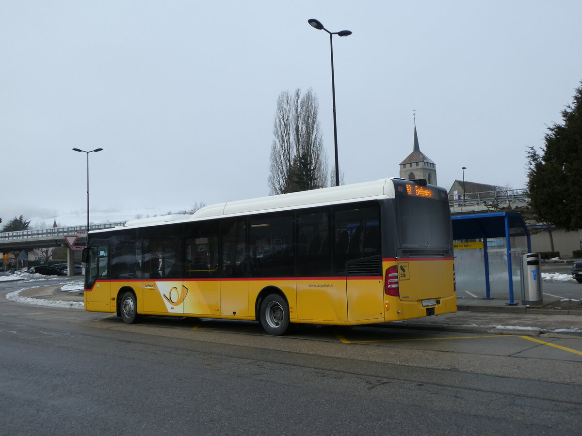 (231'141) - CarPostal Ouest - VD 510'263 - Mercedes am 12. Dezember 2021 beim Bahnhof Moudon