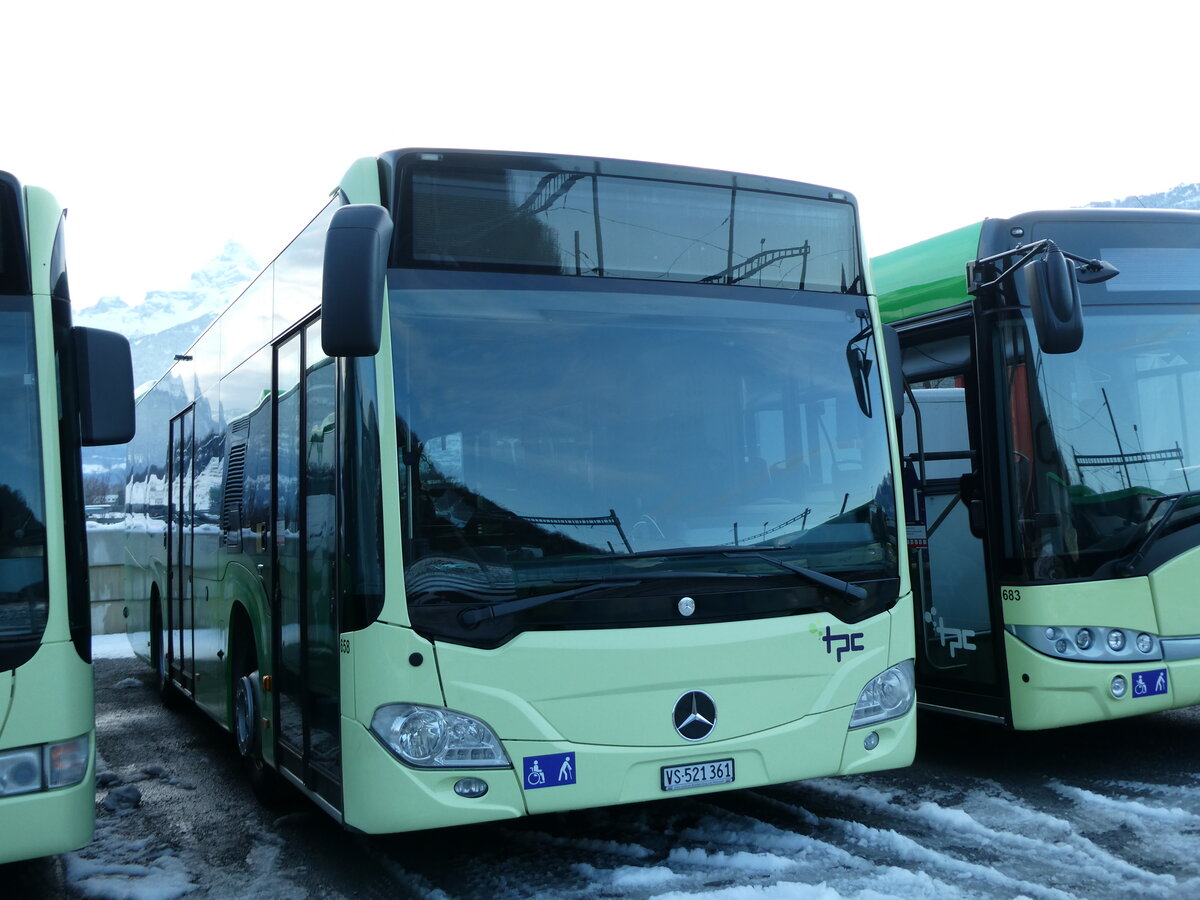 (231'174) - TPC Aigle - Nr. 658/VS 521'361 - Mercedes (ex Lufthansa, D-Frankfurt; ex EvoBus, D-Mannheim) am 12. Dezember 2021 in Aigle, Dpt