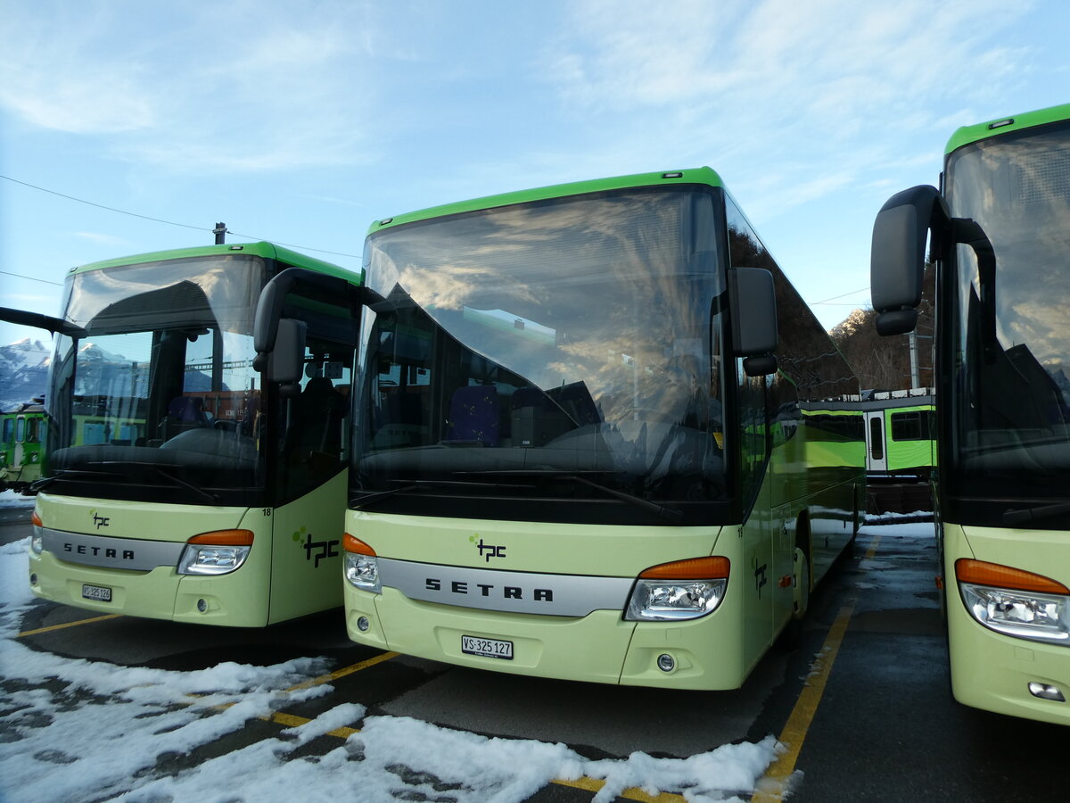 (231'182) - TPC Aigle - Nr. 19/VS 325'127 - Setra am 12. Dezember 2021 in Aigle, Dpt