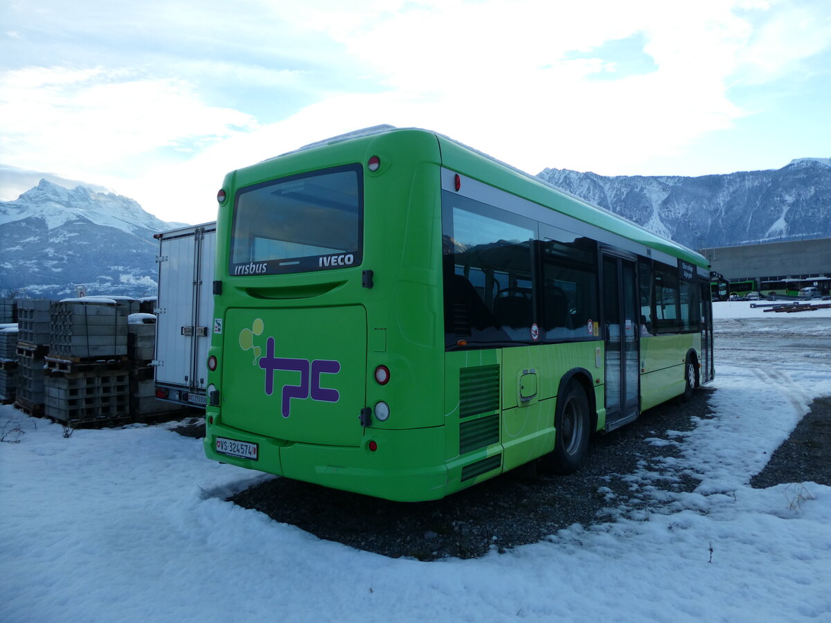 (231'188) - TPC Aigle - Nr. 452/VS 324'574 - Irisbus am 12. Dezember 2021 in Aigle, Dpt