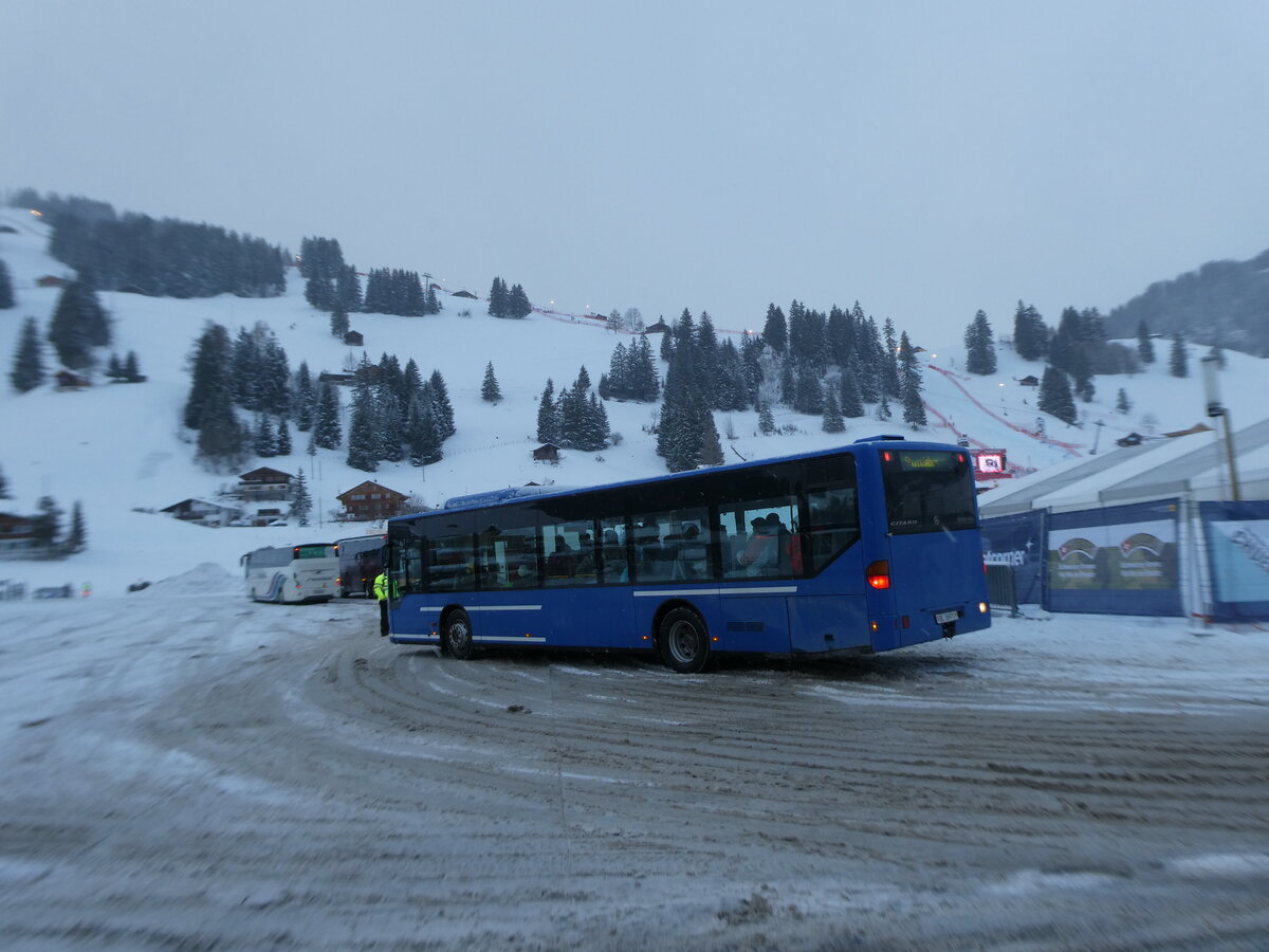 (231'851) - Tritten, Zweisimmen - BE 26'971 - Mercedes (ex BE 633'034; ex AFA Adelboden Nr. 94) am 9. Januar 2022 in Adelboden, Weltcup