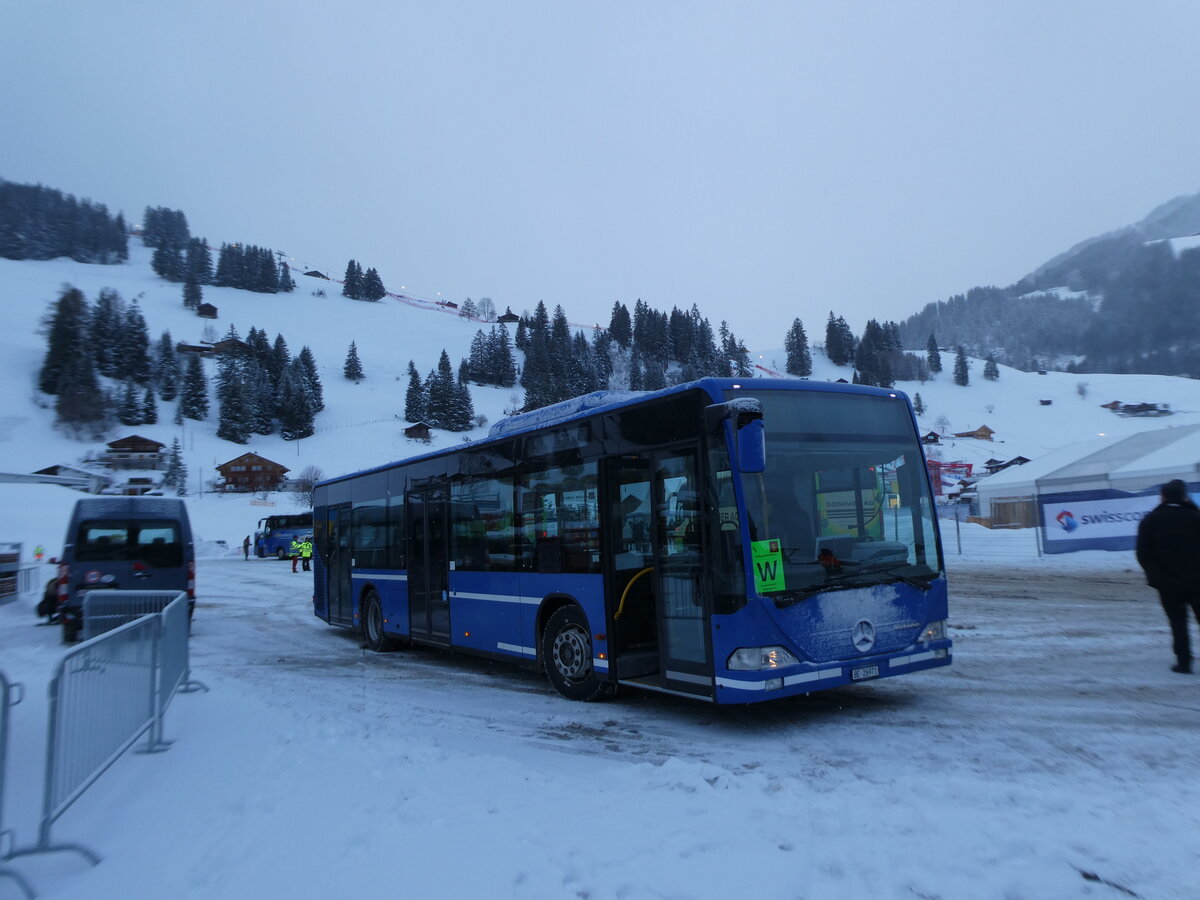 (231'855) - Tritten, Zweisimmen - BE 26'971 - Mercedes (ex BE 633'034; ex AFA Adelboden Nr. 94) am 9. Januar 2022 in Adelboden, Weltcup