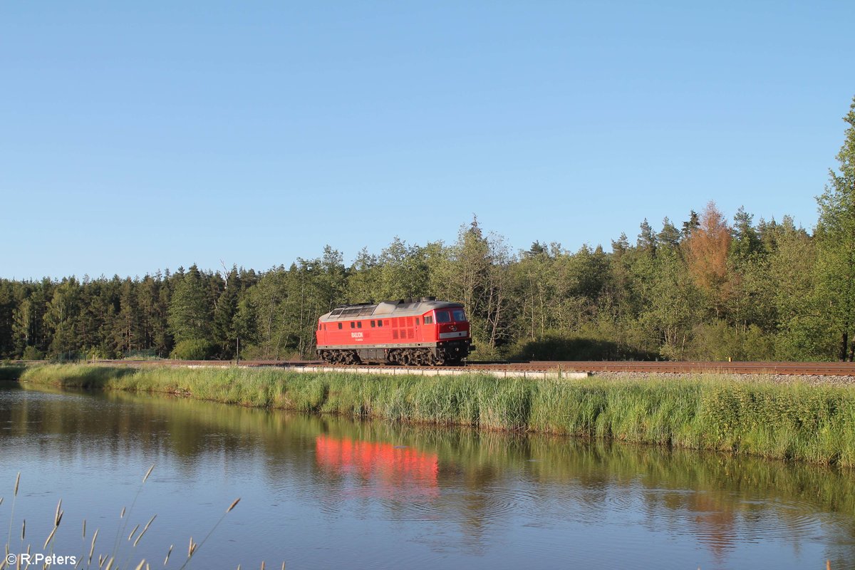 232 093 kommt Lz aus Hof zurück in Richtung Schwandorf gefahren südlich von Wiesau 08.06.19