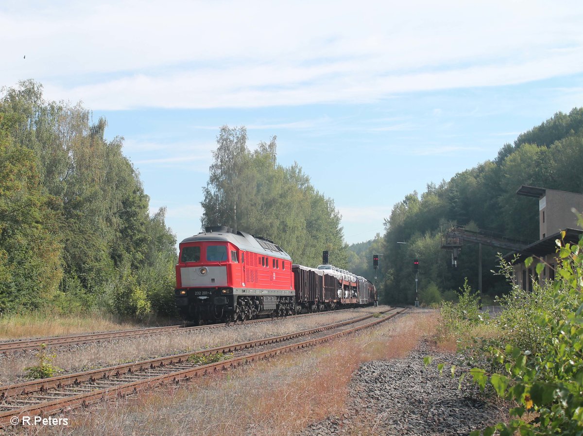 232 201 erreicht Arzberg mit 45362 XTCH - NNR. 28.08.16