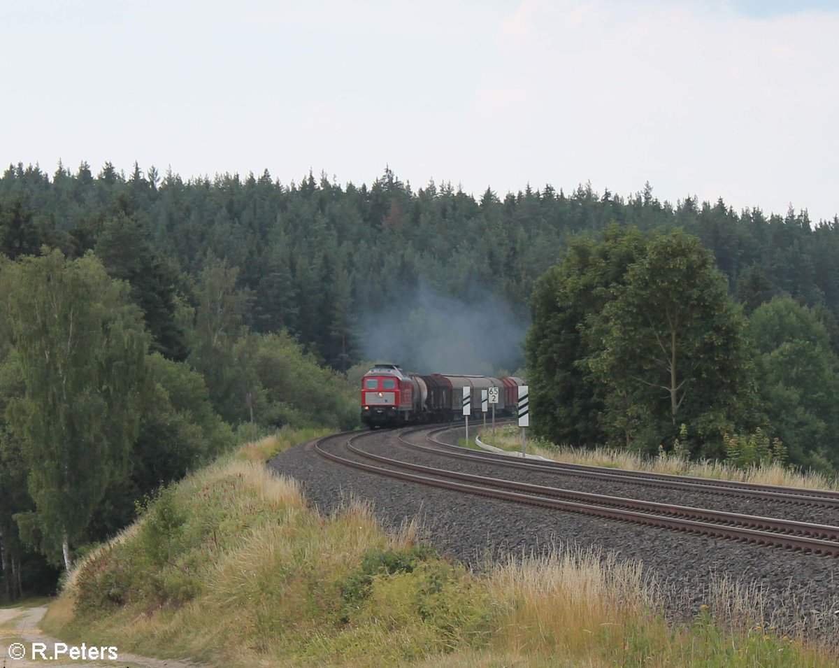 232 201 zieht den EZ 51716 Nürnberg - Senftenberg bei Neudes. 15.07.18