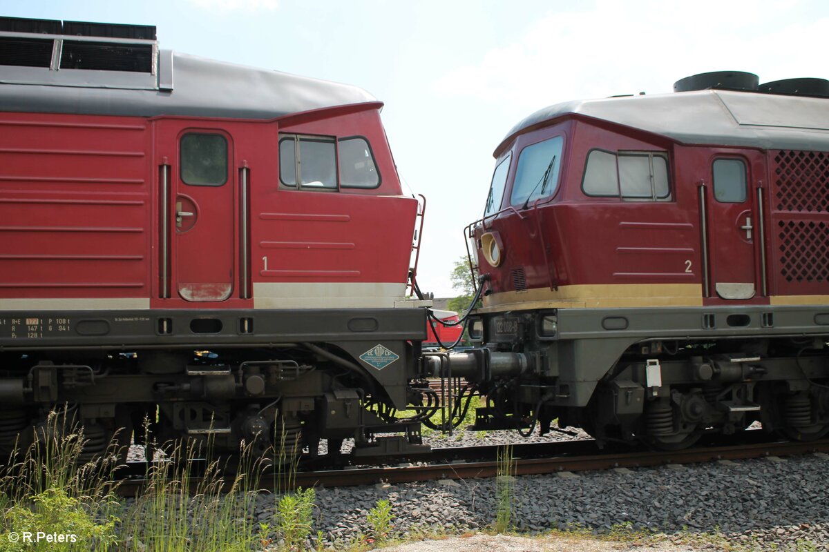 232 238 und 232 068 abgestellt in Marktredwitz. 11.09.21