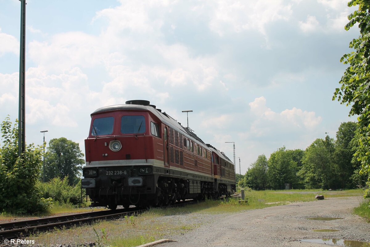 232 238 und 232 068 abgestellt in Marktredwitz. 11.09.21