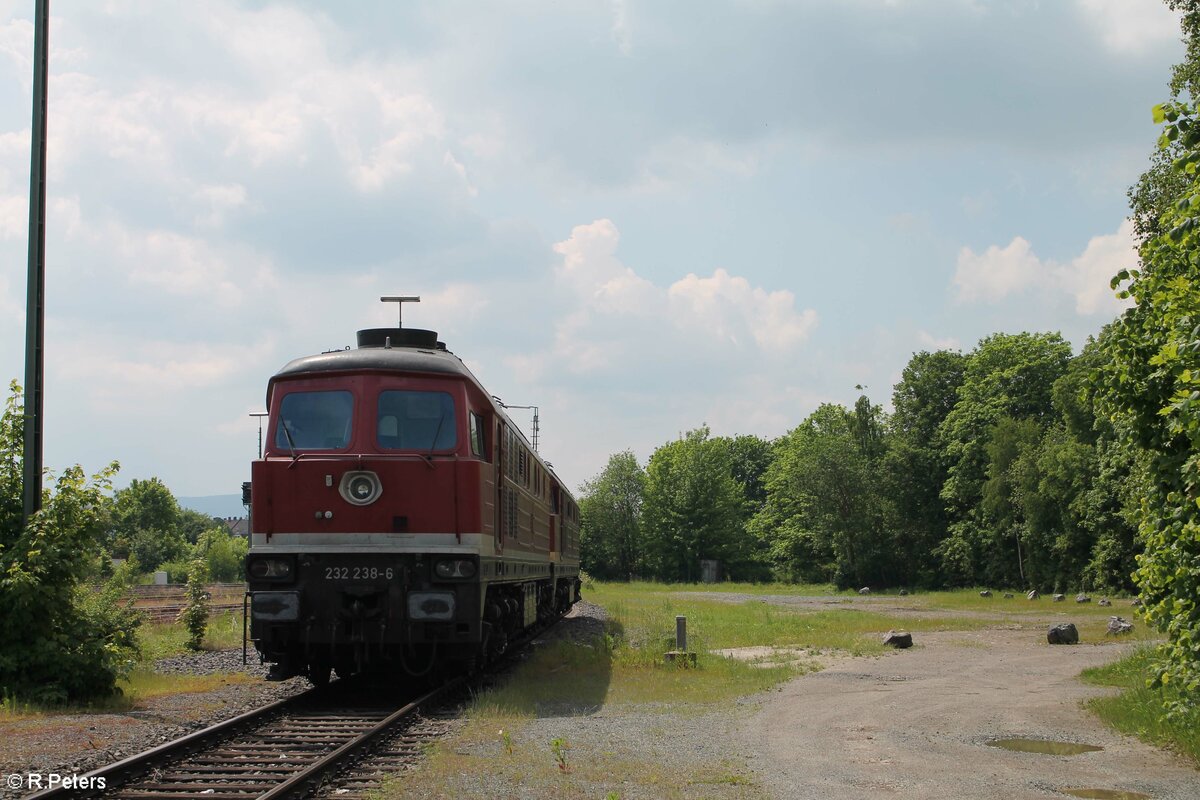 232 238 und 232 068 abgestellt in Marktredwitz. 11.09.21