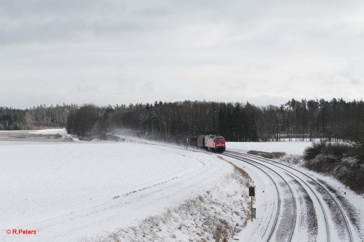 232 618-9 mit dem 45365 NN - XTCH bei Oberteich. 27.01.15