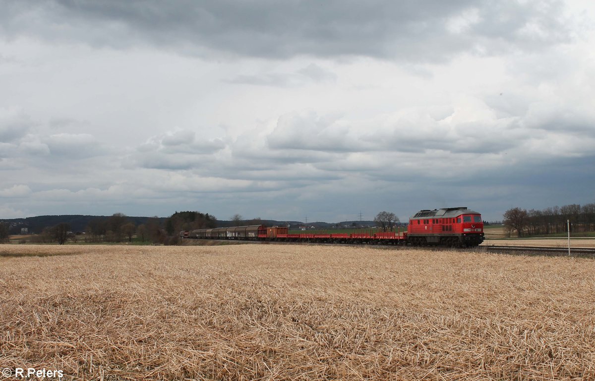 232 703 zog am 14.03.20 den EZ 51819 Rumänien Shuttel ab Schwandorf bis Regensburg wo dann eine E-Lok von Lokomotion den Zug übernahm, aufgenommen zwischen Regenstauf und Regensburg.