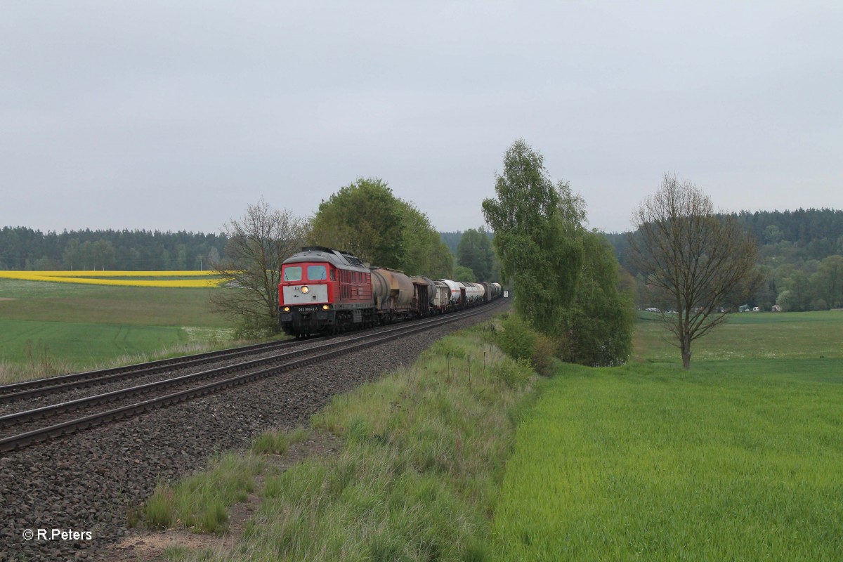 232 906-8 mit dem letzen 51750 Frankenwald Umleiter Nürnberg - Leipzig Engelsdorf bei Naabdemenreuth. 02.05.14