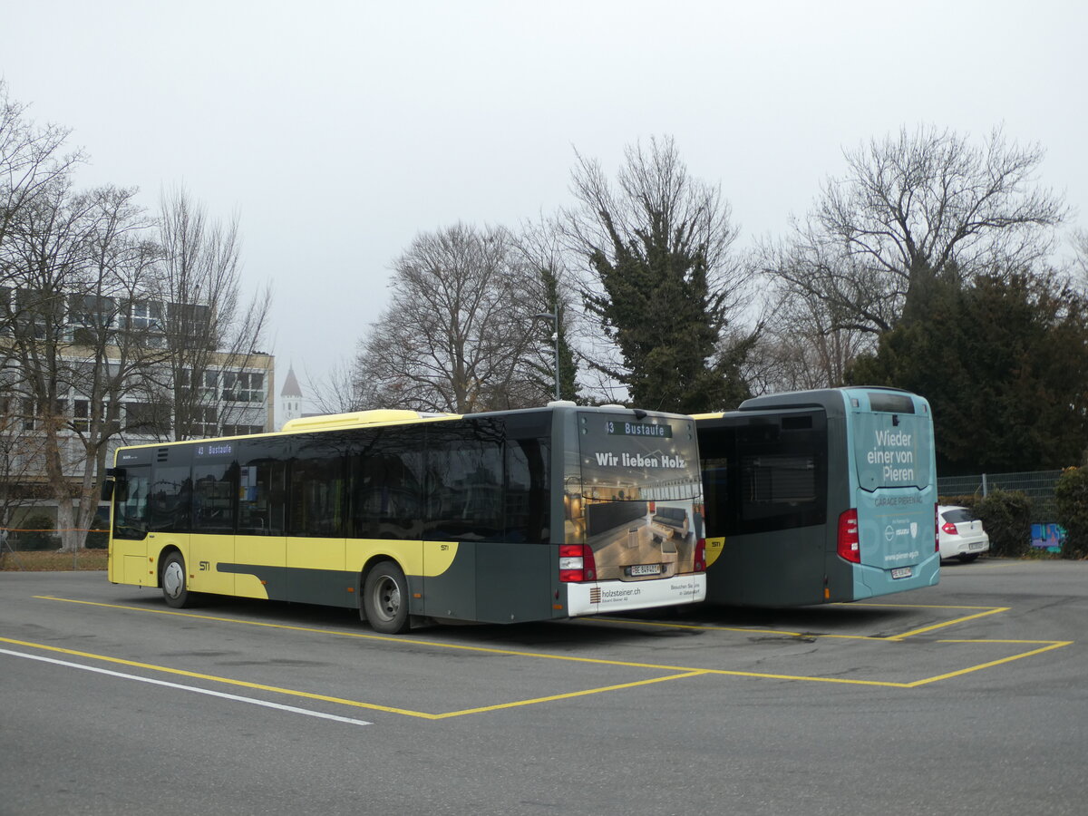 (232'027) - STI Thun - Nr. 401/BE 849'401 - MAN am 15. Januar 2022 bei der Schifflndte Thun