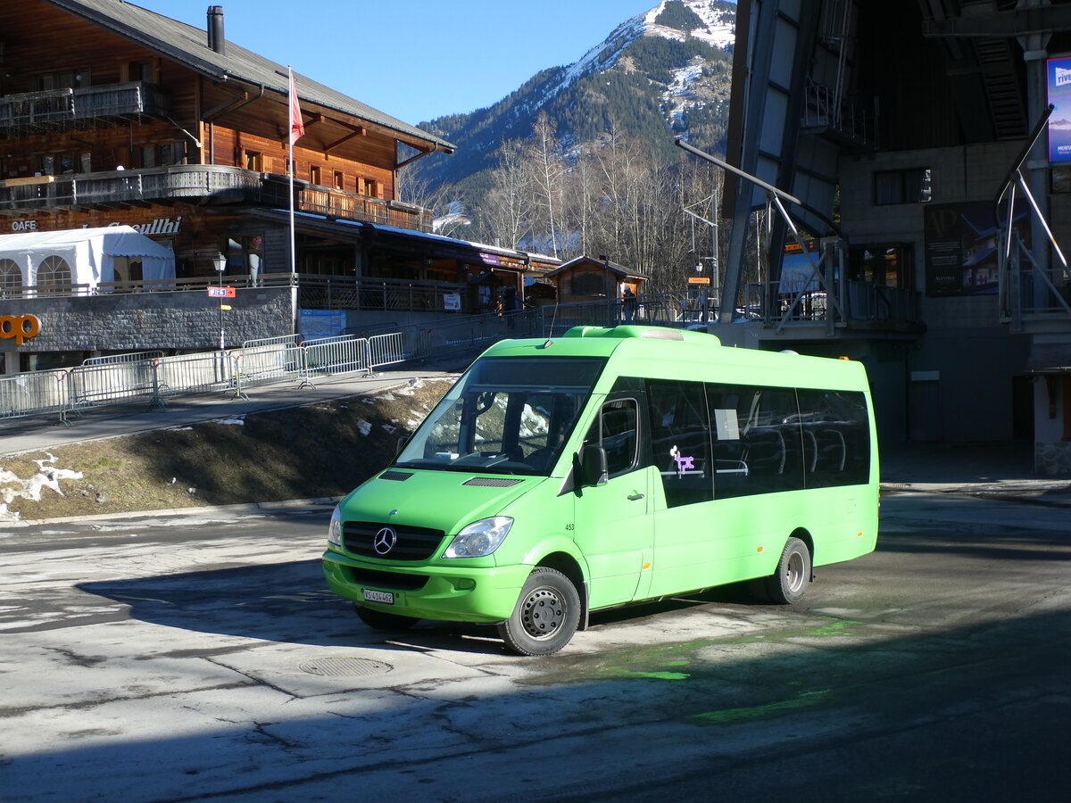 (232'467) - TPC Aigle - Nr. 453/VS 414'462 - Mercedes am 29. Januar 2022 beim Bahnhof Champry