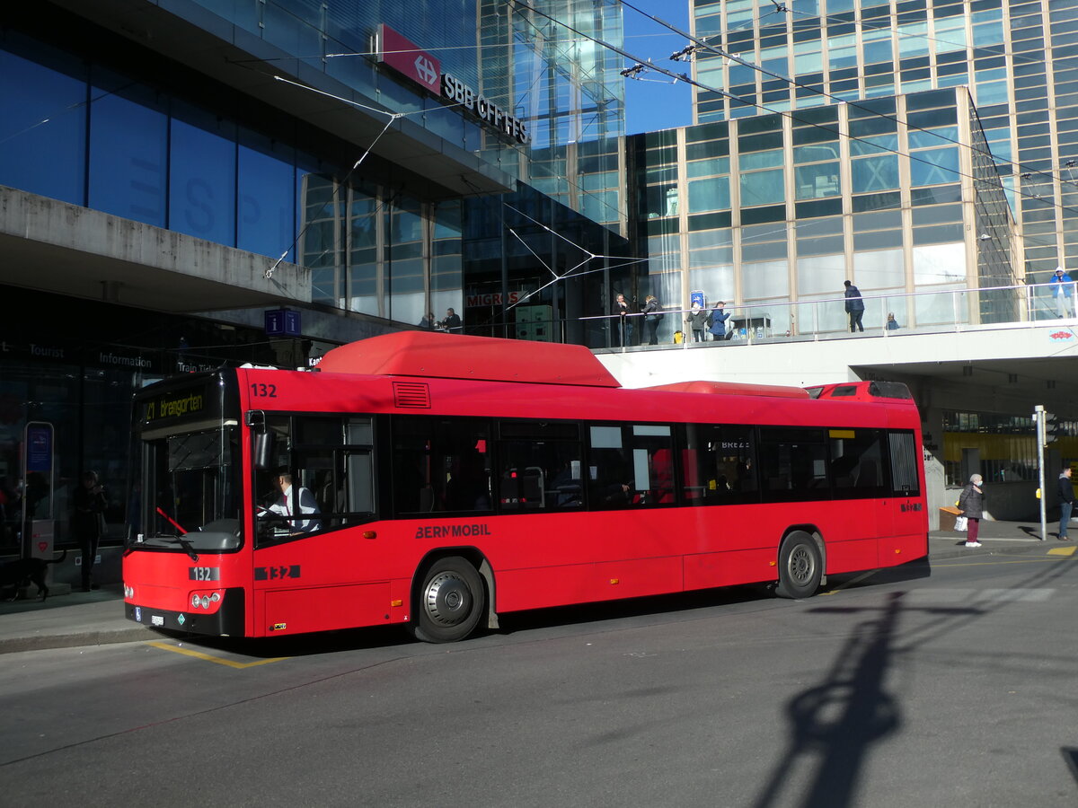 (232'496) - Bernmobil, Bern - Nr. 132/BE 624'132 - Volvo am 30. Januar 2022 beim Bahnhof Bern