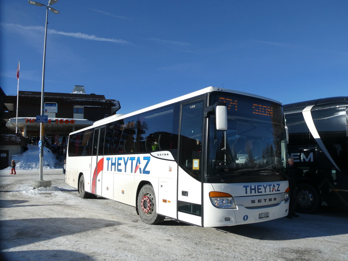 (232'767) - Theytaz, Sion - VS 11'002 - Setra am 12. Februar 2022 in Thyon 2000