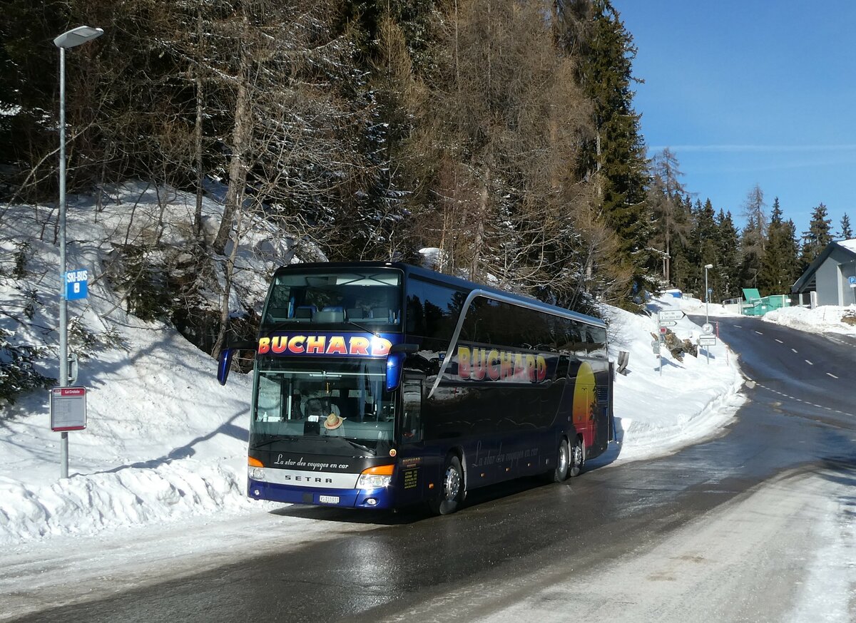 (232'770) - Buchard, Leytron - Nr. 33/VS 233'033 - Setra am 12. Februar 2022 in Les Collons, La Croise