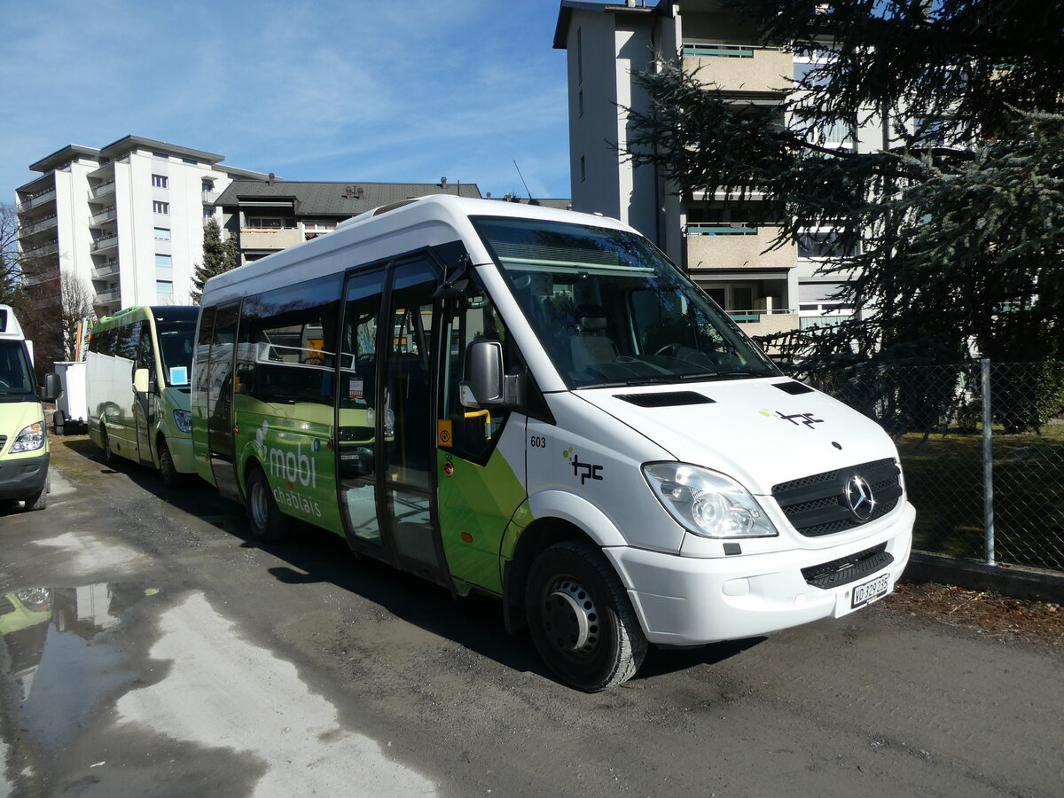 (232'788) - TPC Aigle - Nr. 603/VD 329'235 - Mercedes am 12. Februar 2022 in Monthey, Garage