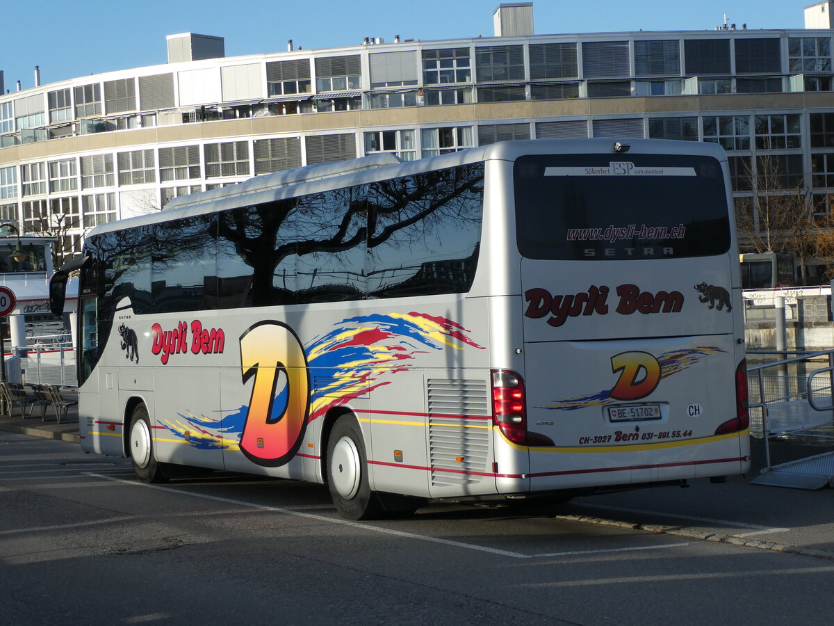 (232'980) - Dysli, Bern - Nr. 29/BE 51'702 - Setra am 19. Februar 2022 bei der Schifflndte Thun