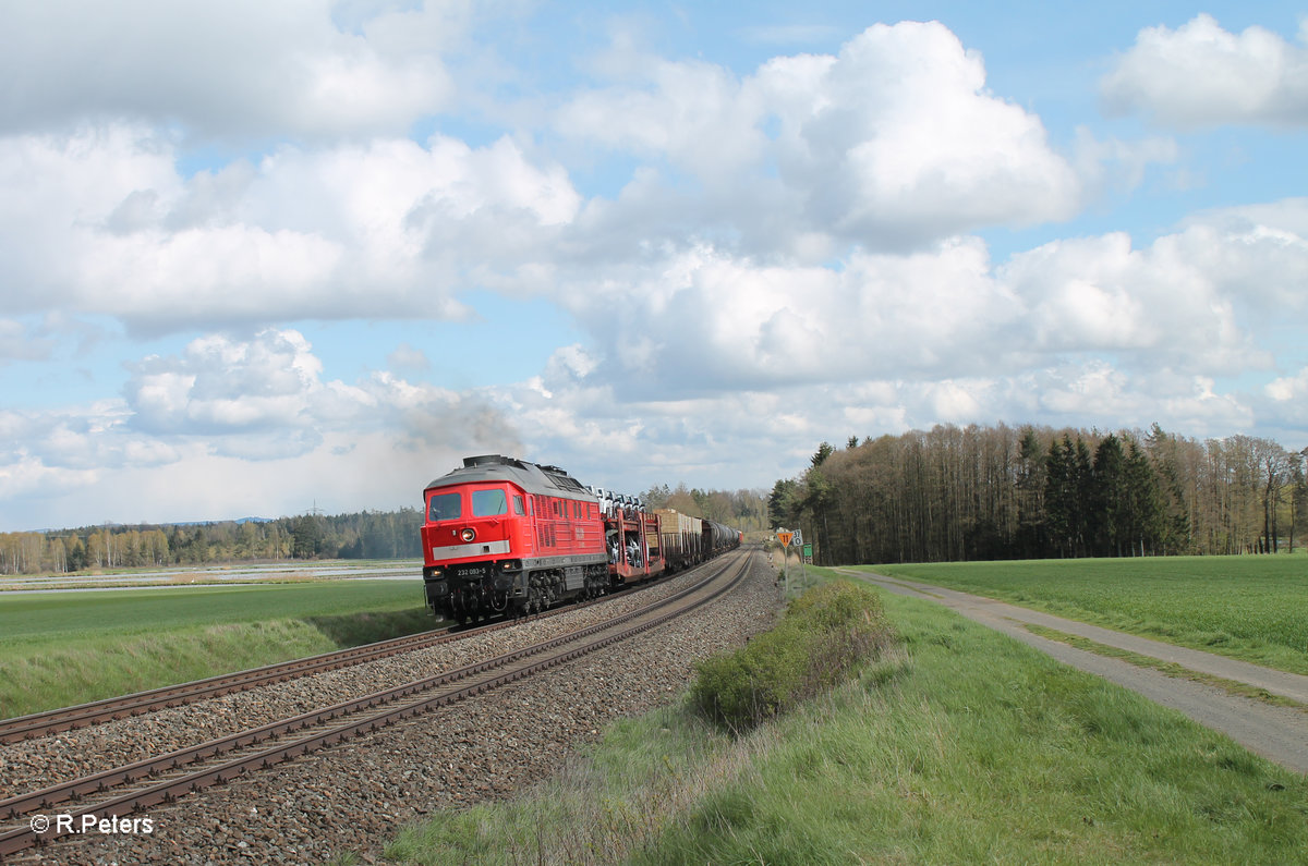 233 093 zieht bei Oberteich den 51717 Nürnberg - Seddin Frankenwald Umleiter. 24.04.16