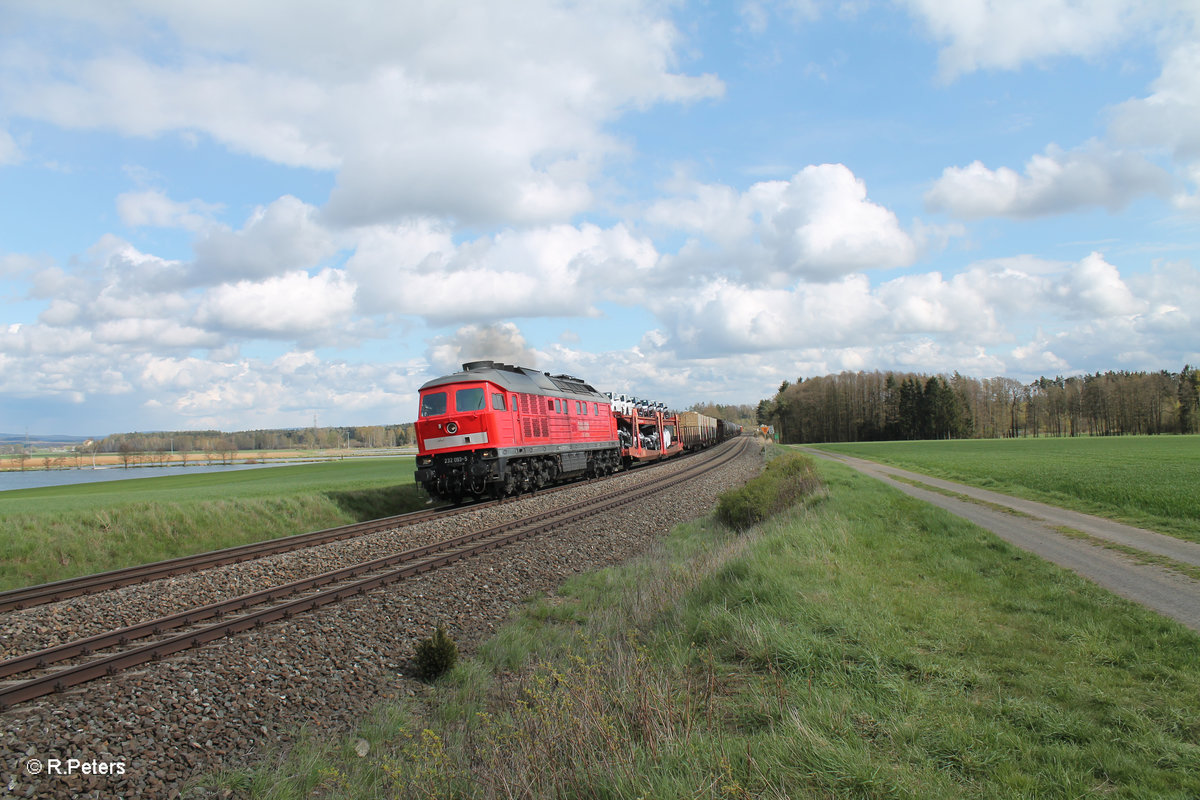 233 093 zieht bei Oberteich den 51717 Nürnberg - Seddin Frankenwald Umleiter. 24.04.16