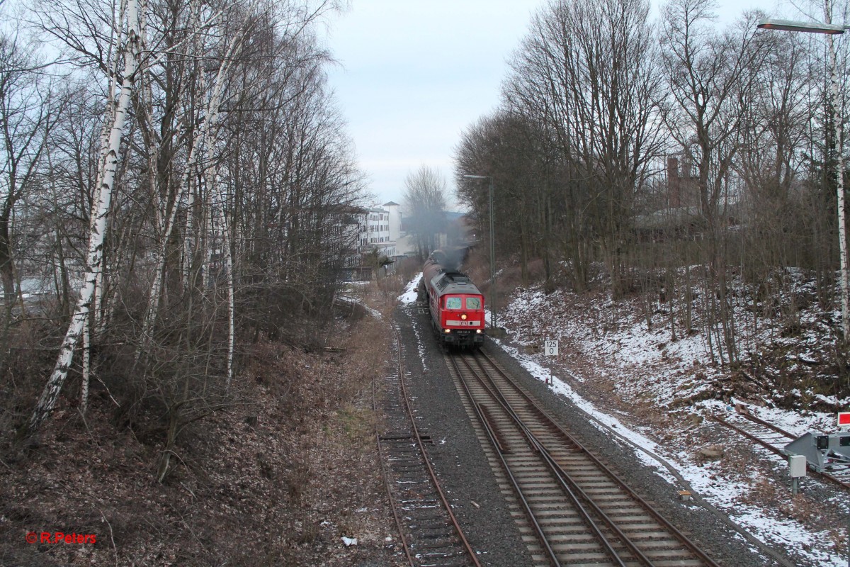 233 112 fährt mit dem 45366 Cheb - Nürnberg in Marktredwitz ein. 04.03.16