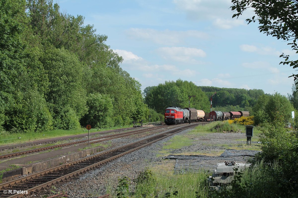 233 127-0 zieht mit dem 51723 NNR - LLE Frankenwald Umleiter durch Reuth bei Erbendorf. 26.05.16