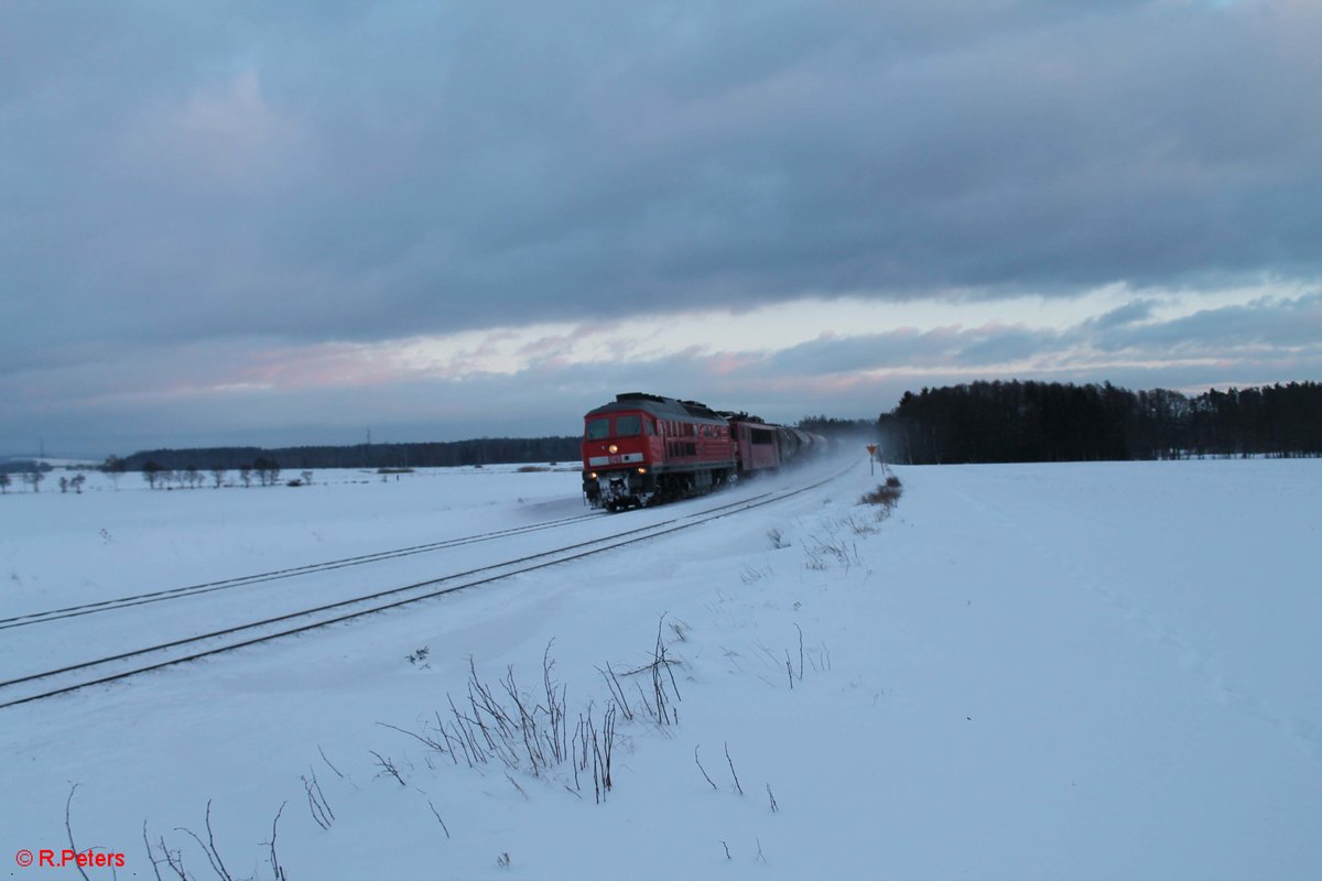 233 176 und 155 219 mit dem 51724 NNR - LE bei Oberteich. 17.01.17