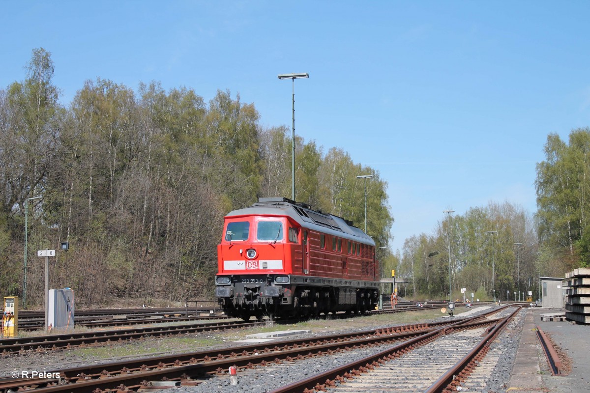 233 373-0 abgestellt in Marktredwitz. 17.04.14