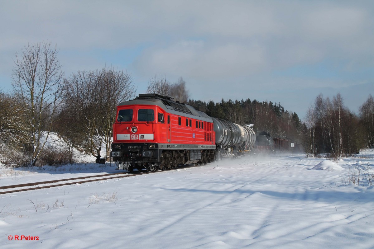 233 373-0 mit dem dem 45362 Cheb - Nürnberg in Seußen. 01.02.15