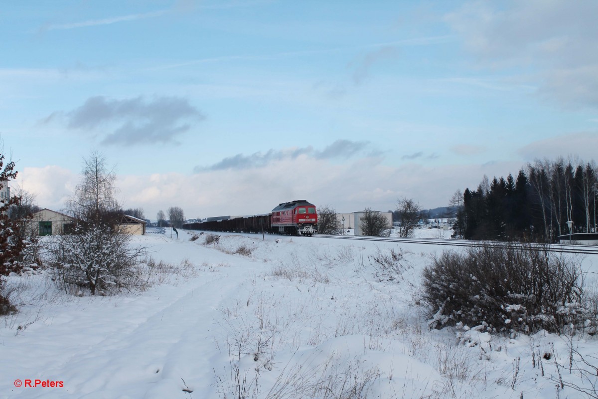 233 373-0 mit dem GM 49350 Cheb - Nürnberg - Kornwestheim kurz vor Waldershof. 03.02.15