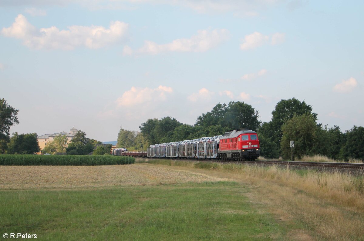 233 452-2 mit dem EZ 45366 Cheb - Nürnberg bei Etzenricht. 21.07.22