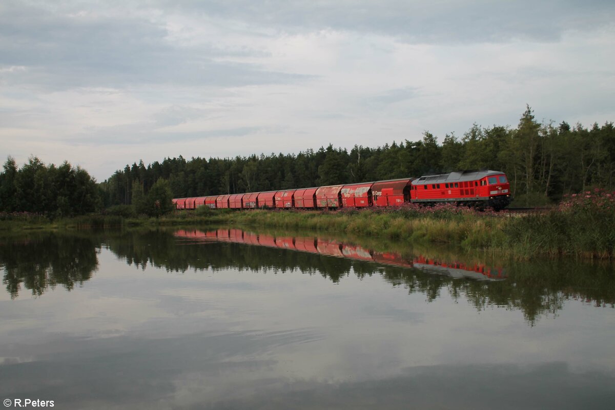 233 521 mit dem GAG 44330 Gipszug aus CZ , zwischen Wiesau und Reuth bei Erbendorf. 12.08.21