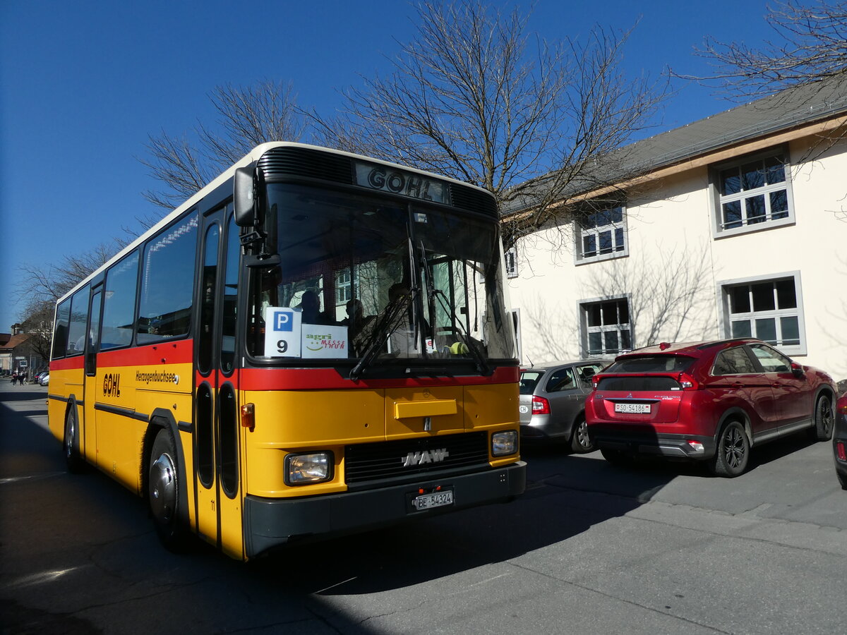 (233'359) - Gohl, Herzogenbuchsee - Nr. 11/BE 54'324 - NAW/Hess (ex Flury, Balm; ex Steiner, Altbron Nr. 11) am 3. Mrz 2022 in Thun, Expo