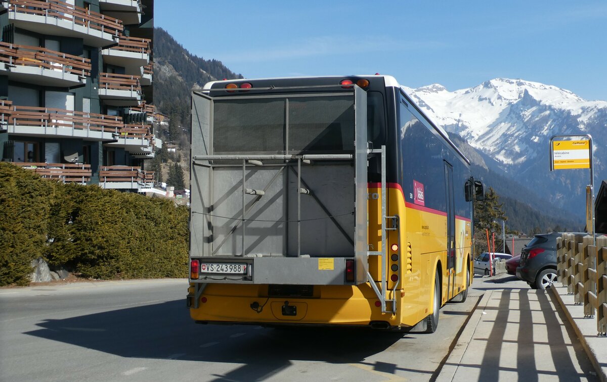 (233'416) - Buchard, Leytron - Nr. 257/VS 243'988 - Irisbus am 7. Mrz 2022 in Anzre, Tlcabine