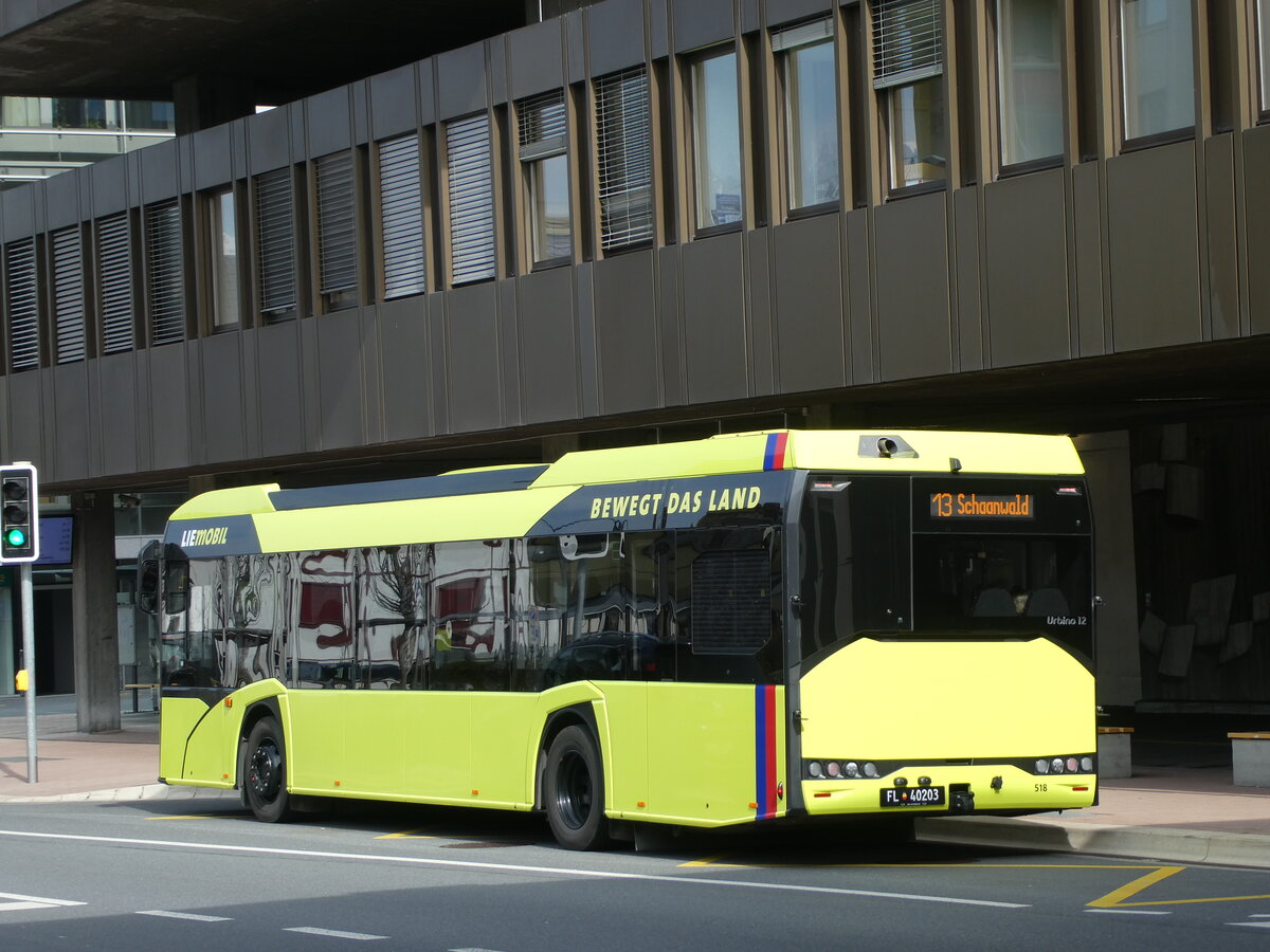 (233'551) - BOS PS Anstalt, Vaduz - Nr. 518/FL 40'203 - Solaris am 8. Mrz 2022 in Vaduz, Post