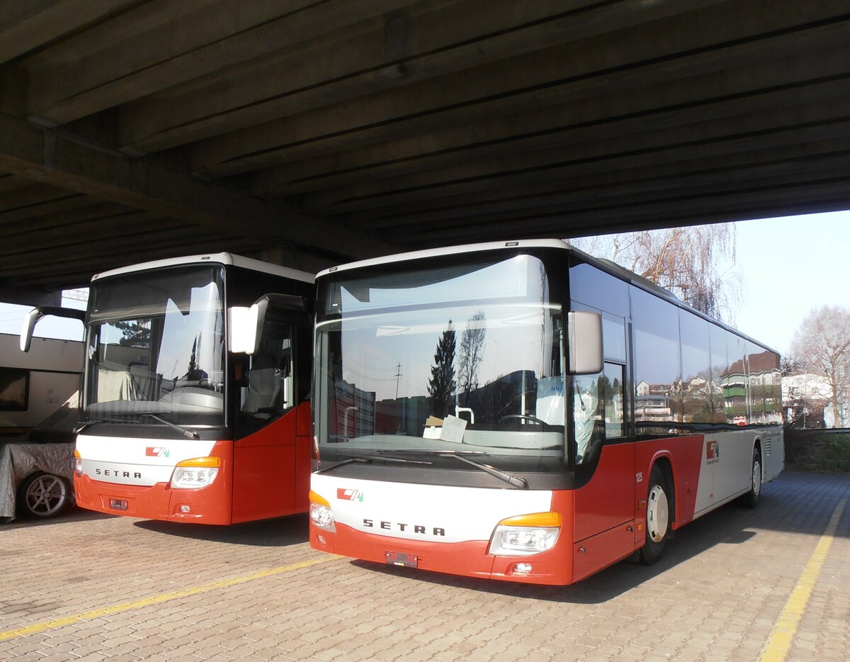 (233'872) - CJ Tramelan - Nr. 125 - Setra am 12. Mrz 2022 in Kerzers, Murtenstrasse